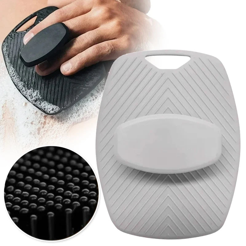 Soft Silicone Body Scrubber Handheld Shower Cleansing Brush Gentle Exfoliating Massage Kinds Skin Brush Portable Hair Baby Scrub