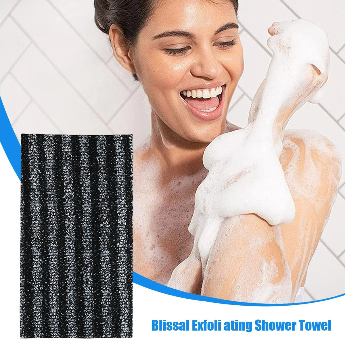 Body Exfoliator Towel Bath Body Back Wash Cloth Towel Bath Scrubber Exfoliating Scrub Shower Sponge Body Bathroom Accessories