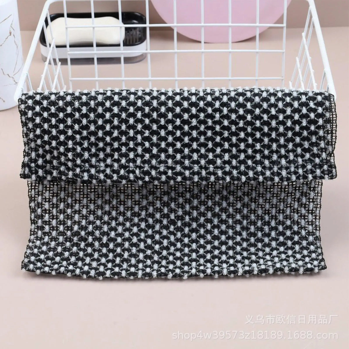 Exfoliating Bath Scrub Towel Body Scrub Towel Rubbing Washcloth Bath Scrubber For Back Arms Legs Gentle Design Bathing tools