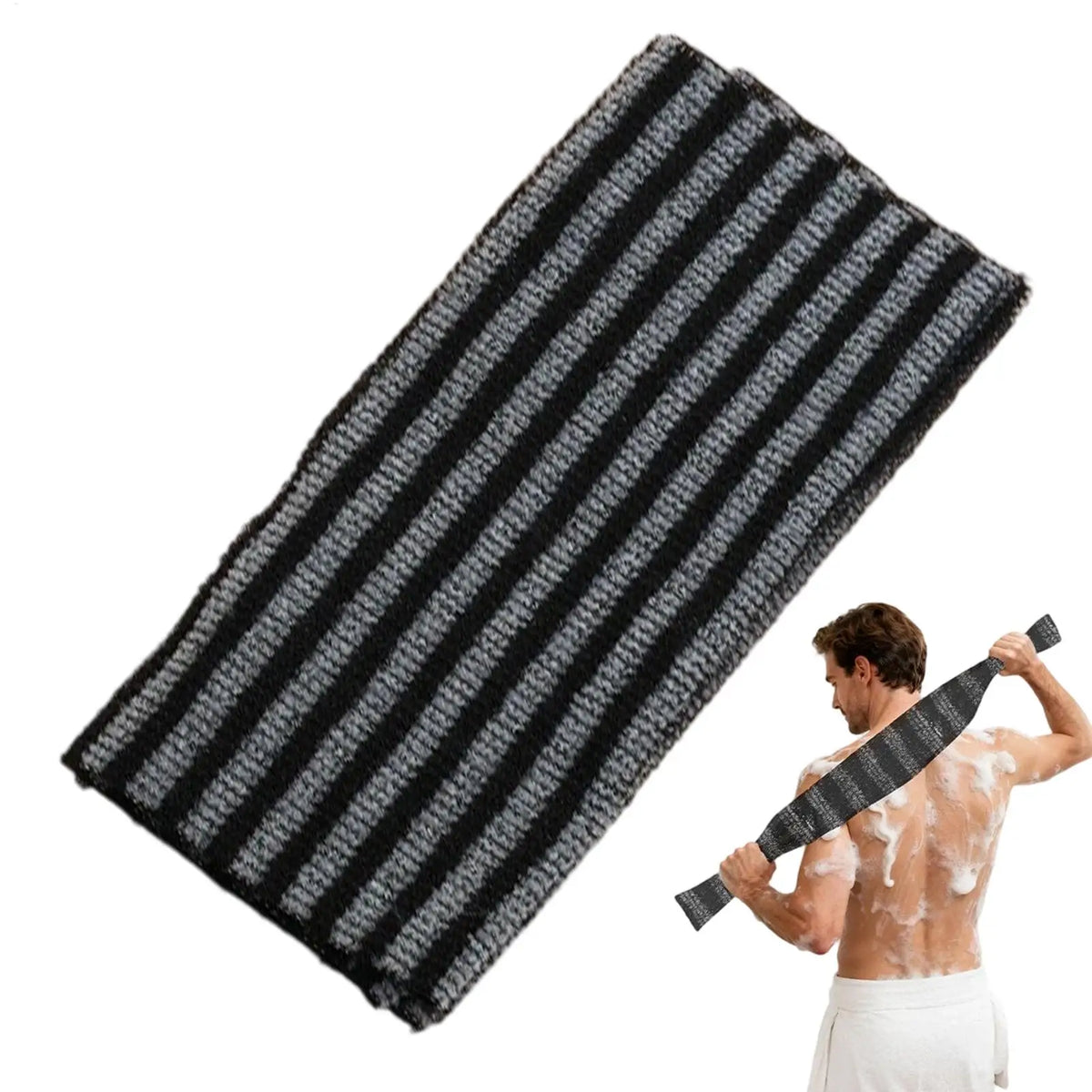 Exfoliating Bath Scrub Towel Body Scrub Towel Rubbing Washcloth Bath Scrubber For Back Arms Legs Gentle Design Bathing tools