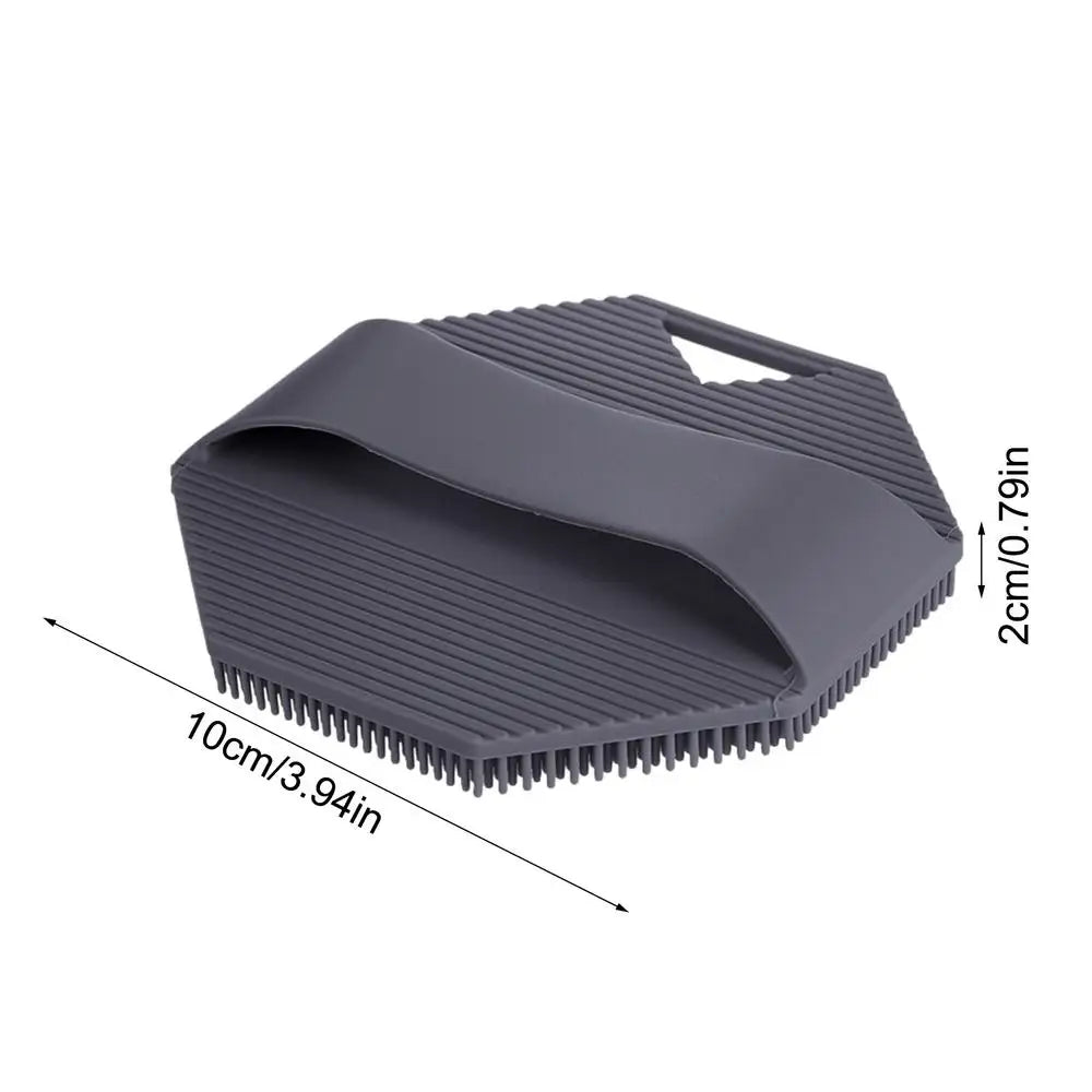 Body Scrubber Silicone Exfoliating Brush Cleanser Manual Body Cleansing Scrubber Shower Gentle Massage Bath Brush Cleansing