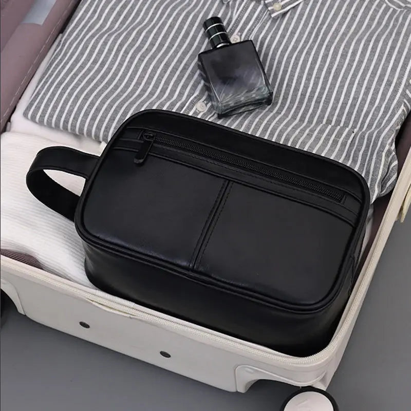 Men Toiletry Bag Travel Necessary Business Cosmetic Makeup Cases Male Hanging Storage Organizer Vintage Luxury Wash Bags