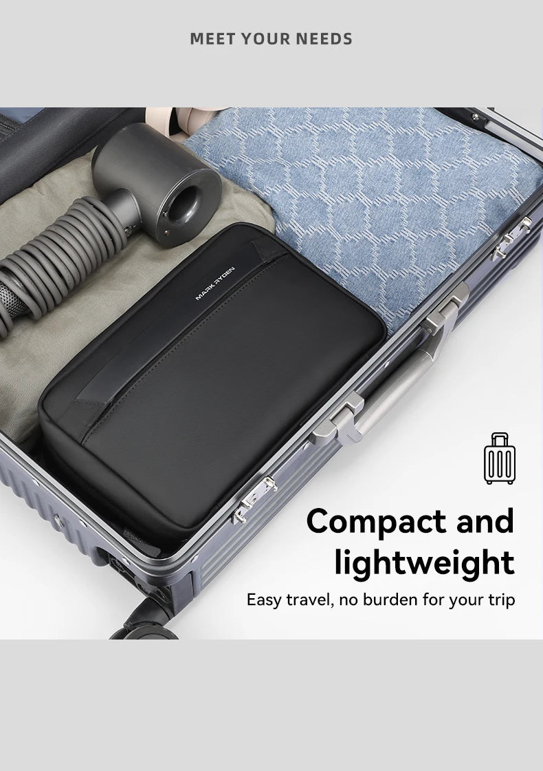 Travel Toiletry Bag Men's Business Trip Gods Dry Wet Separation Fitness Bath Bag Waterproof Makeup Storage Bag L_MR86 Wash Bag