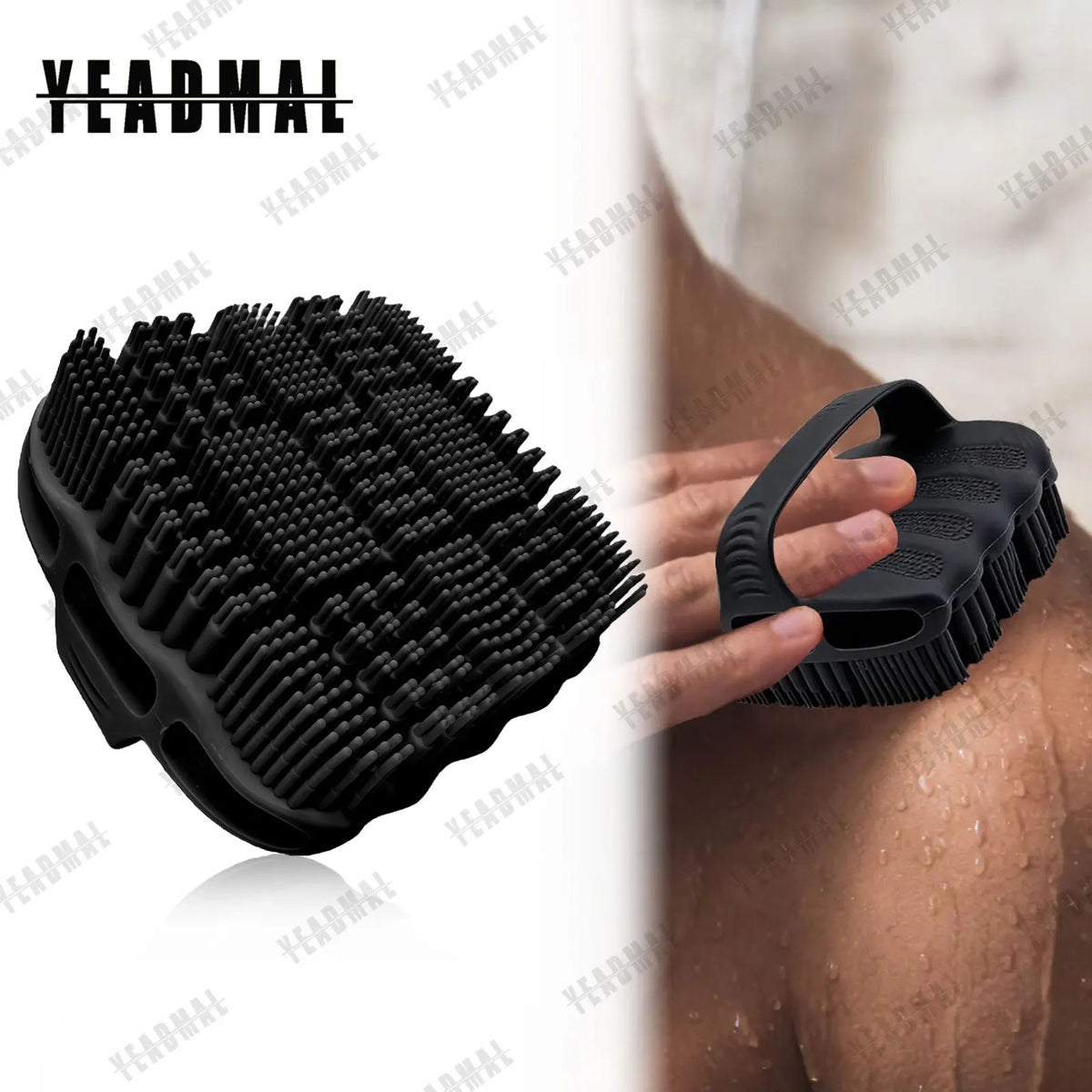 Silicone Body Scrubber - Exfoliating Shower Brush for Men & Women，Quick-Dry，Soft Silicone Loofah Alternative for All Skin Types