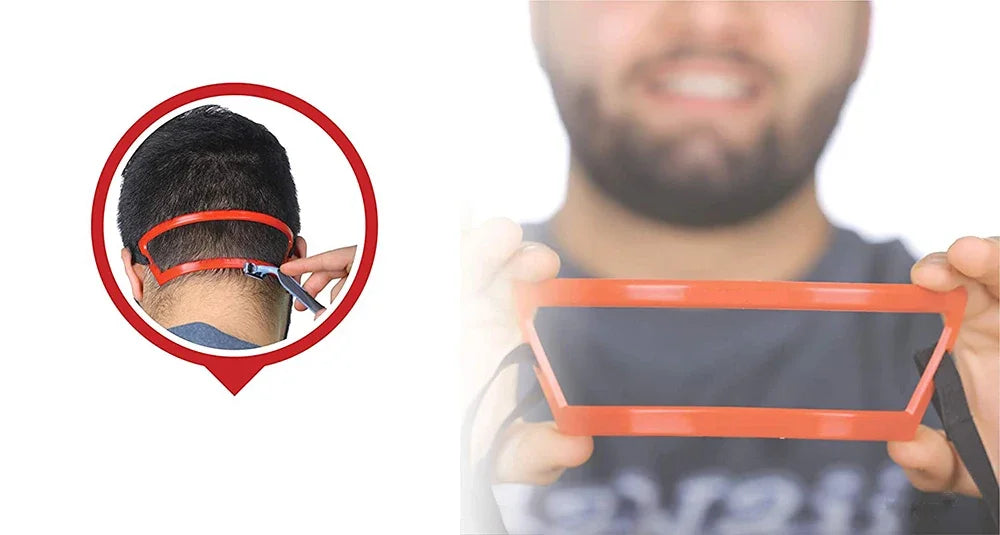 Hair Trimming Ruler Neckline Guide Shaping Styling Beard Template Comb Neck Back Styler Men Neck Shaping Ruler Tools for Barber