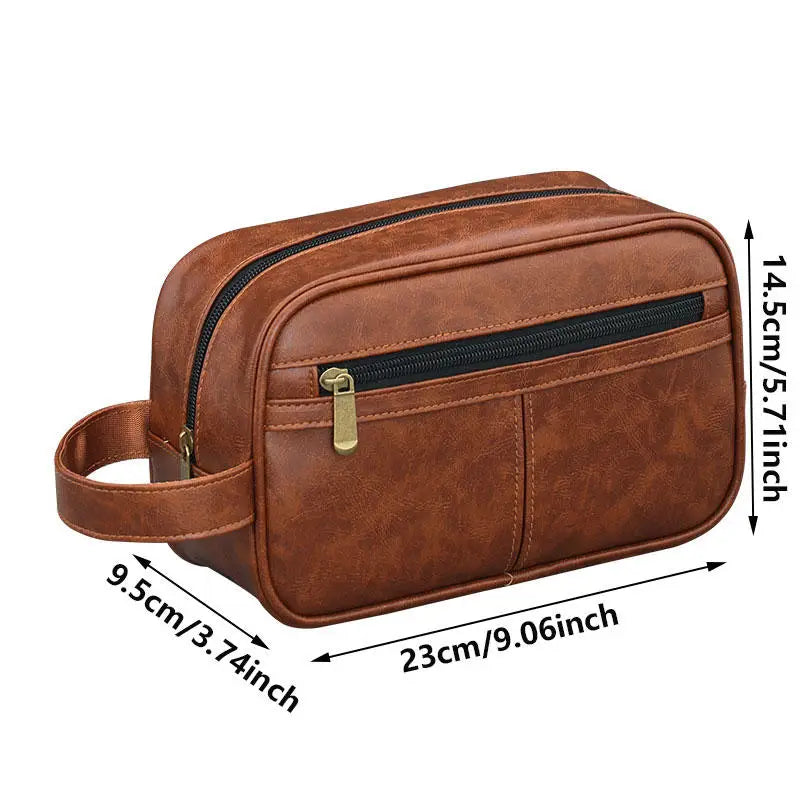 Men Toiletry Bag Travel Necessary Business Cosmetic Makeup Cases Male Hanging Storage Organizer Vintage Luxury Wash Bags