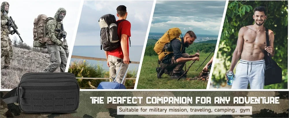 Tactical Toiletry Bag For Men Hygiene Bag Men's Shaving Kit Travel Shower Makeup Pouch Cosmetic Organizer Bags