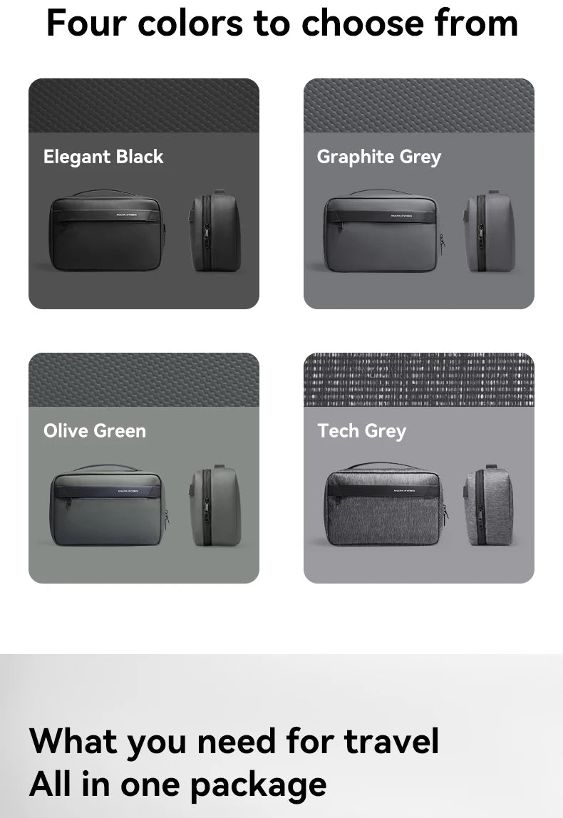 Travel Toiletry Bag Men's Business Trip Gods Dry Wet Separation Fitness Bath Bag Waterproof Makeup Storage Bag L_MR86 Wash Bag