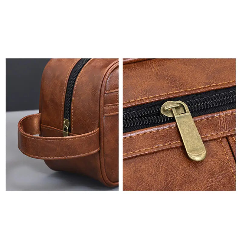 Men Toiletry Bag Travel Necessary Business Cosmetic Makeup Cases Male Hanging Storage Organizer Vintage Luxury Wash Bags