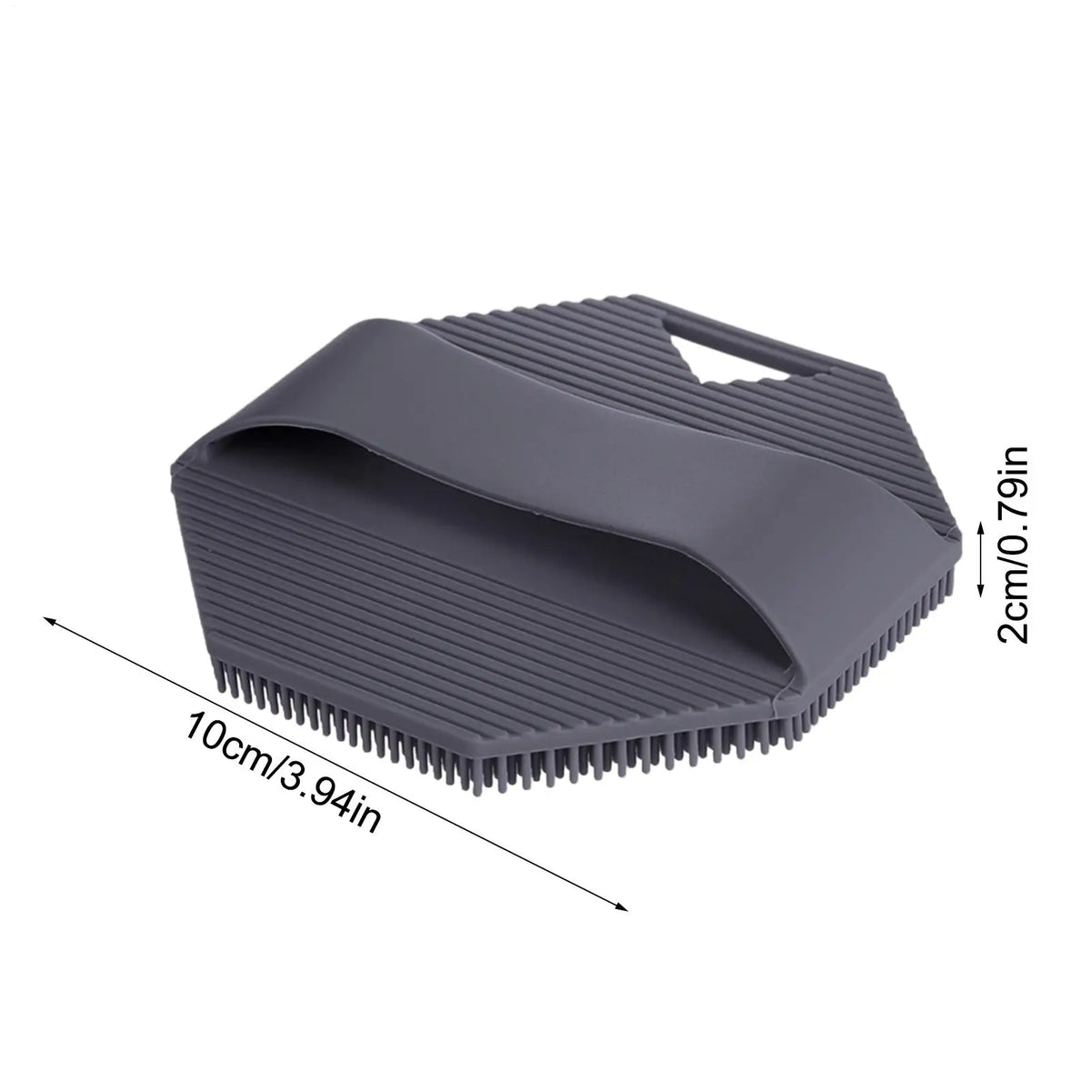 Body Scrubber Silicone Exfoliating Brush Cleanser Manual Body Cleansing Scrubber Shower Gentle Massage Bath Brush Cleansing