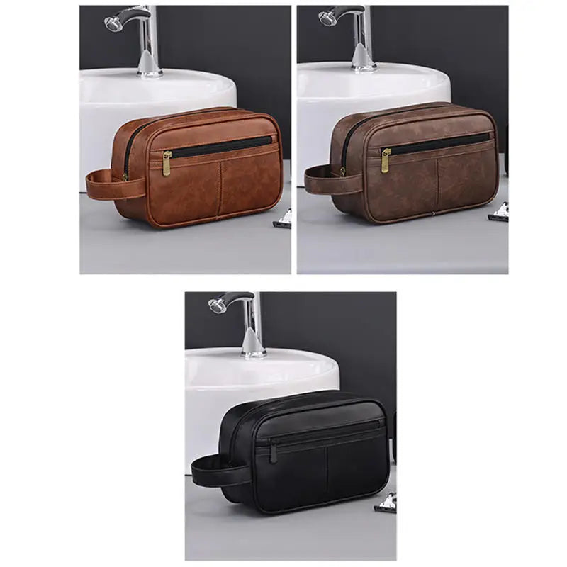 Men Toiletry Bag Travel Necessary Business Cosmetic Makeup Cases Male Hanging Storage Organizer Vintage Luxury Wash Bags