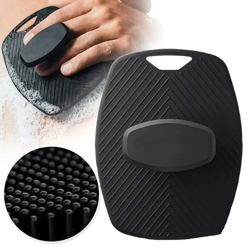 Soft Silicone Body Scrubber Handheld Shower Cleansing Brush Gentle Exfoliating Massage Kinds Skin Brush Portable Hair Baby Scrub