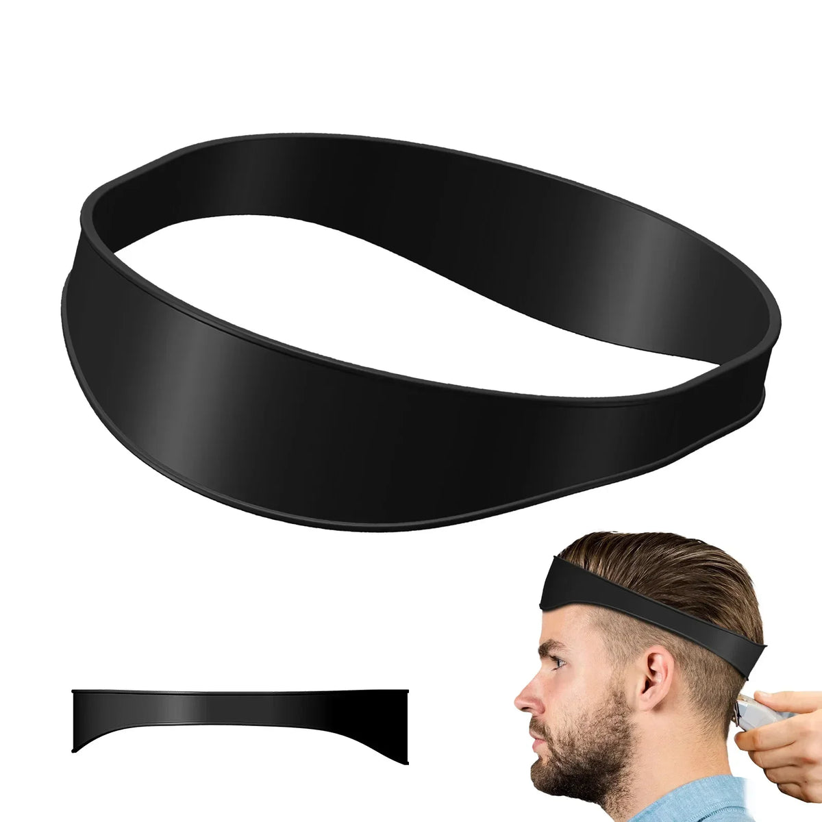 Hair Trimming Ruler Neckline Guide Shaping Styling Beard Template Comb Neck Back Styler Men Neck Shaping Ruler Tools for Barber