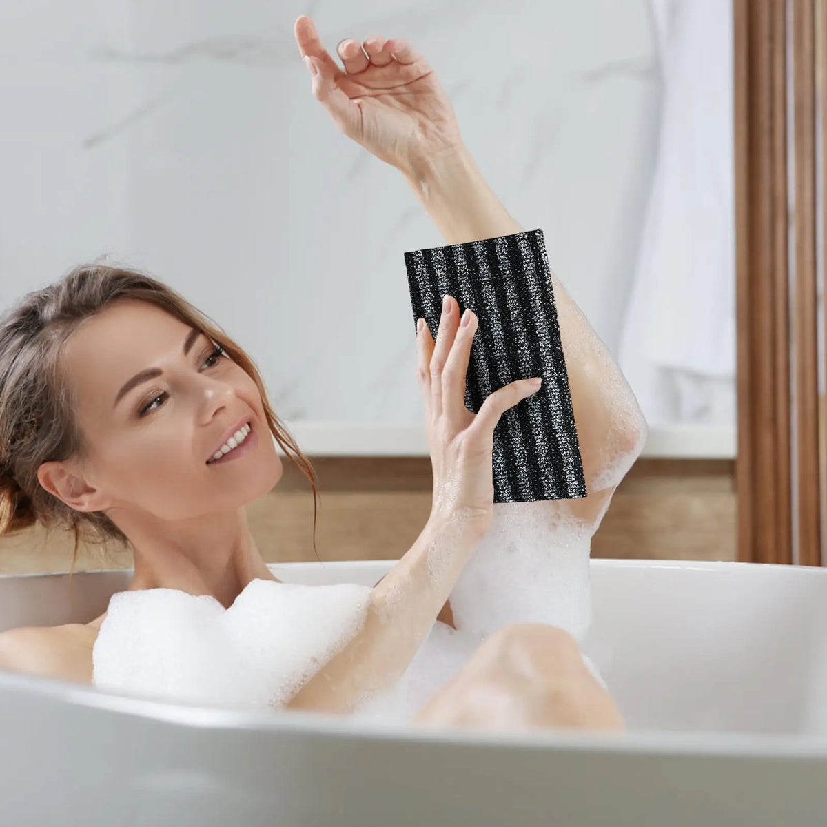 Body Exfoliator Towel Bath Body Back Wash Cloth Towel Bath Scrubber Exfoliating Scrub Shower Sponge Body Bathroom Accessories