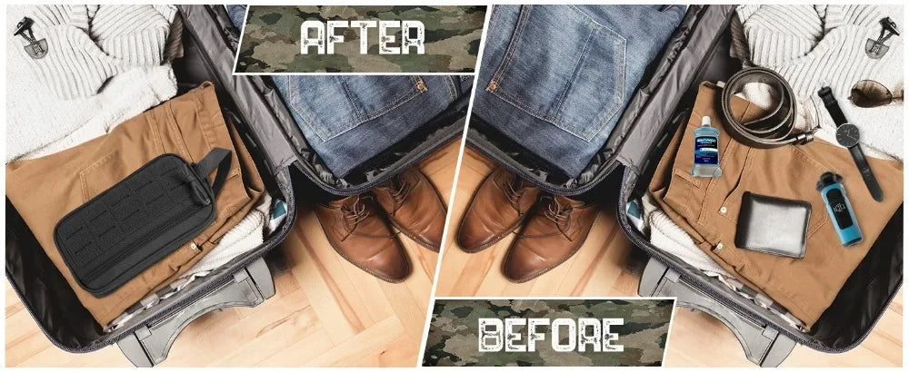 Tactical Toiletry Bag For Men Hygiene Bag Men's Shaving Kit Travel Shower Makeup Pouch Cosmetic Organizer Bags