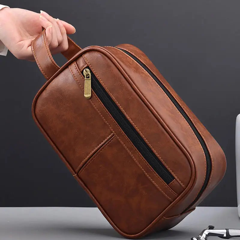 Men Toiletry Bag Travel Necessary Business Cosmetic Makeup Cases Male Hanging Storage Organizer Vintage Luxury Wash Bags