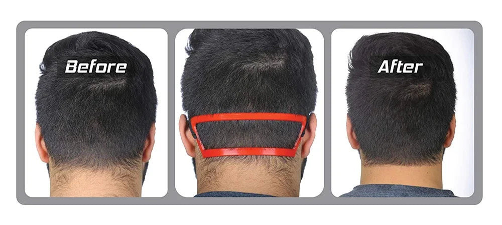 Hair Trimming Ruler Neckline Guide Shaping Styling Beard Template Comb Neck Back Styler Men Neck Shaping Ruler Tools for Barber