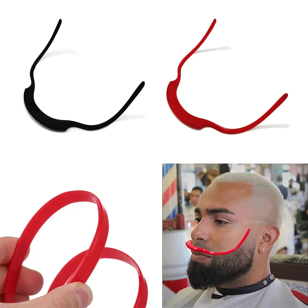 Beard Modeling Ruler Shaping Styling Template Comb Lineup Edge Up Cut Trimmer Stencil Barber Supplies Tool Hair Trim Mustache