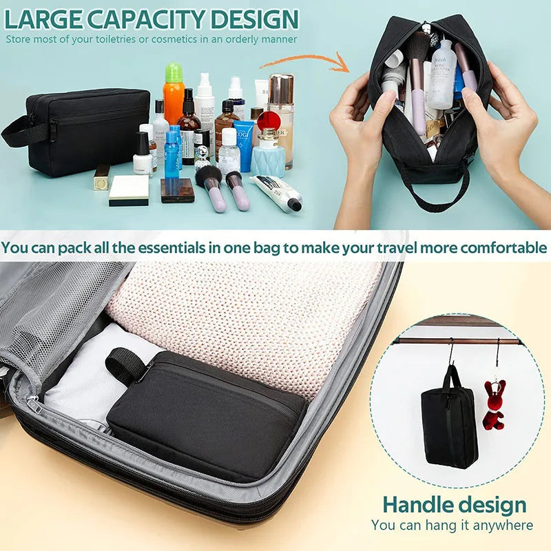 Travel Men's Toiletry Bag Large Capacity Waterproof Portable Travel Necessaire Case Cosmetic Bag for Men Women Beauty Wash Pouch