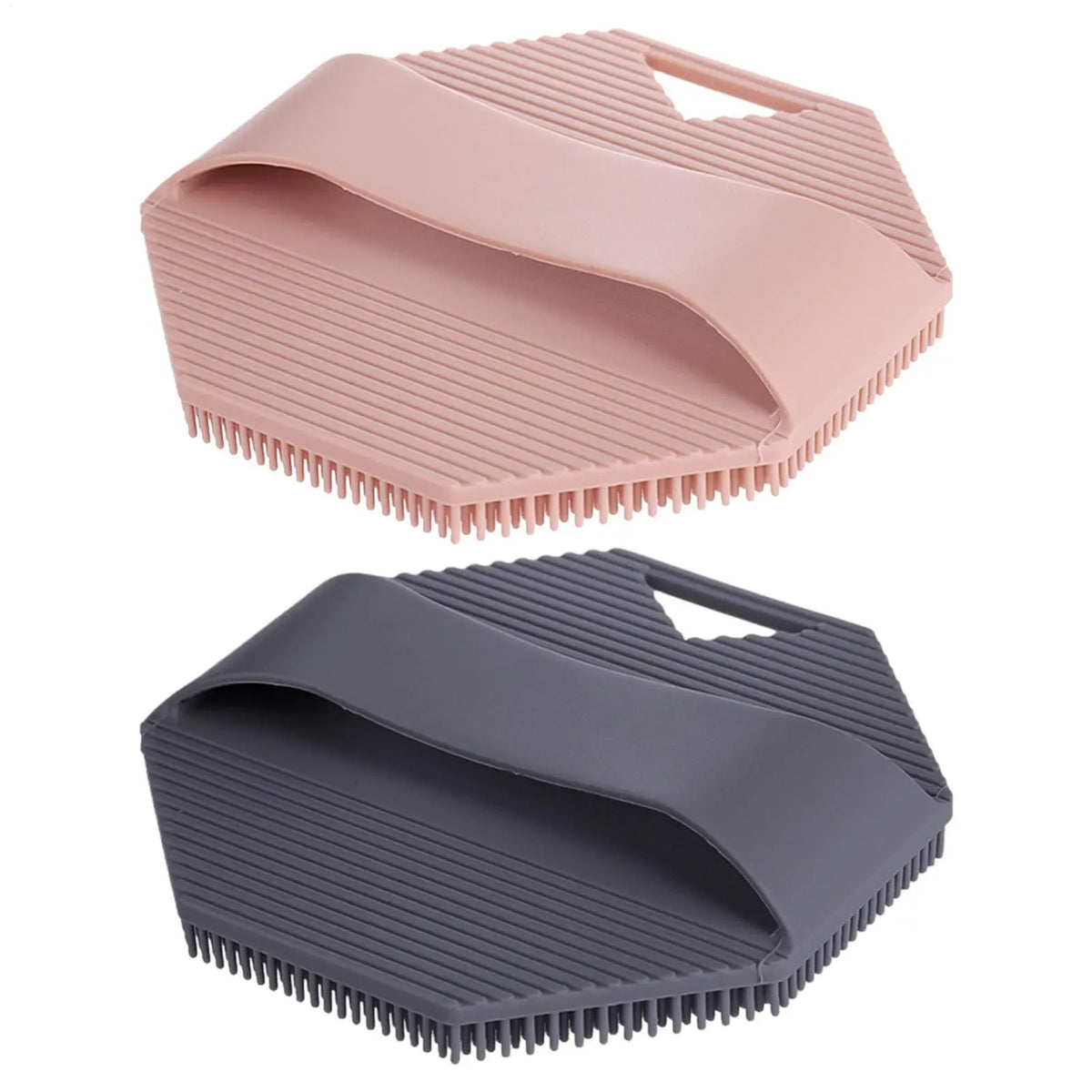 Body Scrubber Silicone Exfoliating Brush Cleanser Manual Body Cleansing Scrubber Shower Gentle Massage Bath Brush Cleansing