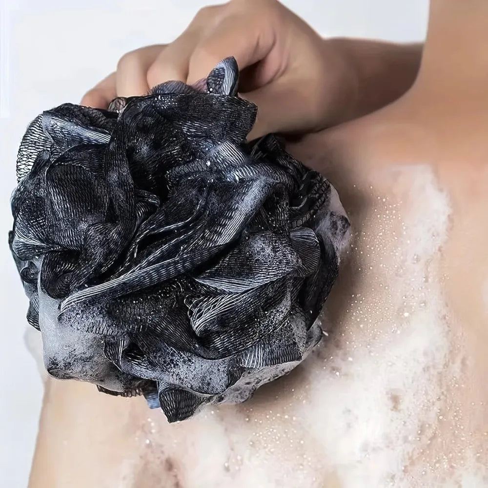 3pcs Exfoliating Body Scrubber Set - Includes Back Scrubber, Bath Glove and Shower Bath Sponge Loofah - Deep Clean and Vitalize