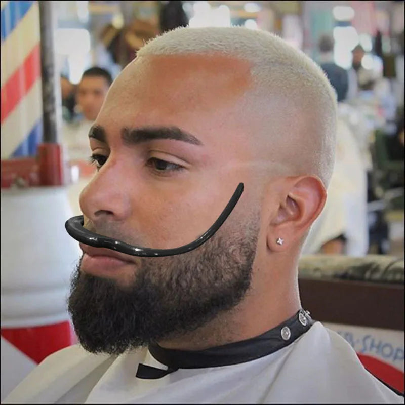 Beard Modeling Ruler Shaping Styling Template Comb Lineup Edge Up Cut Trimmer Stencil Barber Supplies Tool Hair Trim Mustache