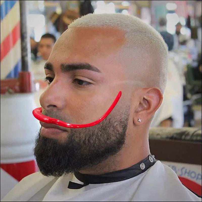Beard Modeling Ruler Shaping Styling Template Comb Lineup Edge Up Cut Trimmer Stencil Barber Supplies Tool Hair Trim Mustache