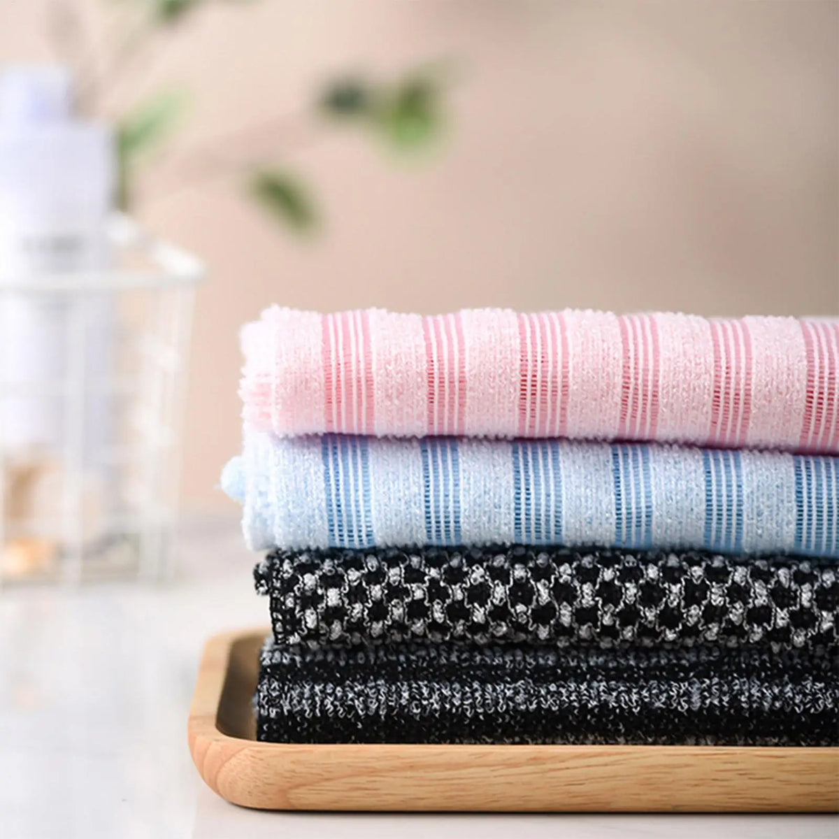 Body Exfoliator Towel Bath Body Back Wash Cloth Towel Bath Scrubber Exfoliating Scrub Shower Sponge Body Bathroom Accessories
