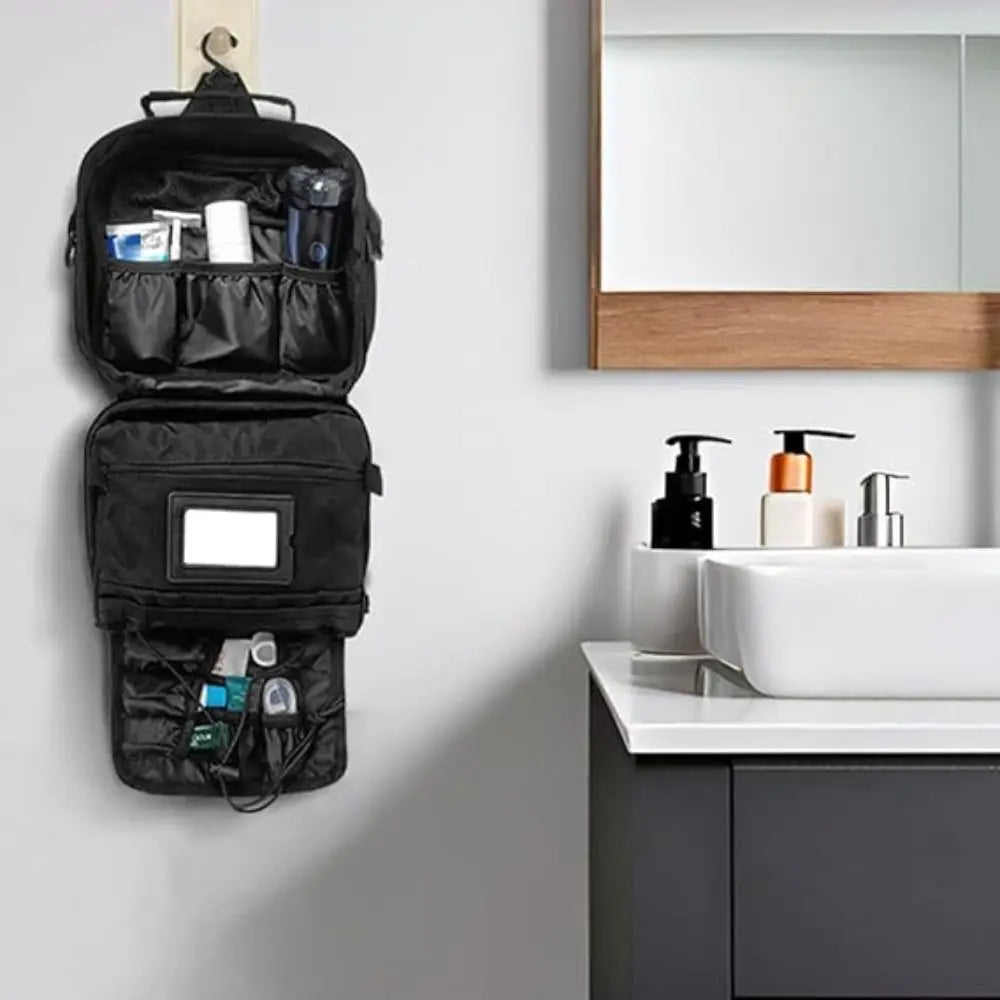 Hanging Toiletry Bag for Men Waterproof Large Capacity Shaving Hygiene Bag Multi Pocket Travel Toiletry Kit Traveling Use
