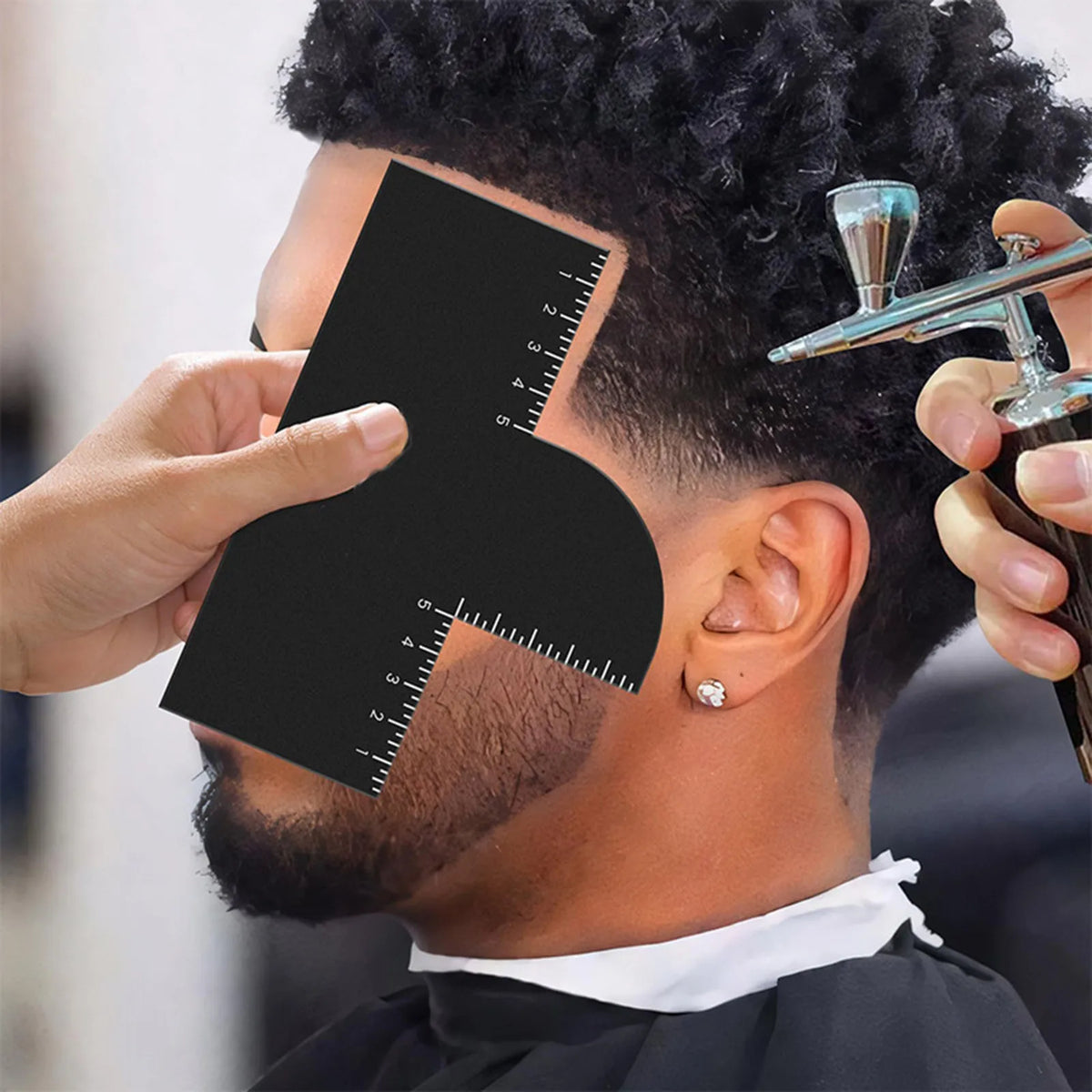 Men Hairline Guide Hairdresser Hairline Card Barber Hairline Enhancement Cards For Men Beard Lineup Shaping Tools For Trimming