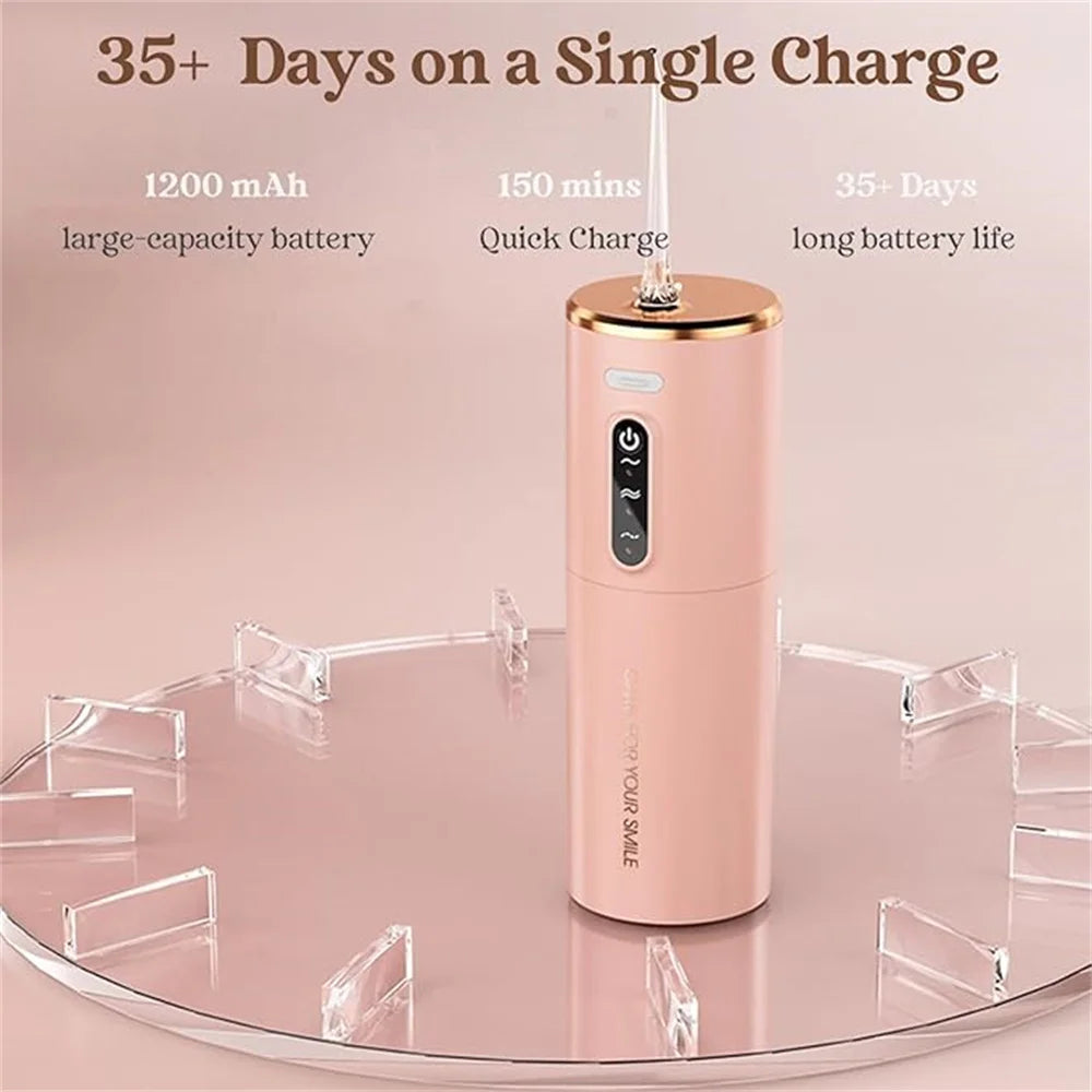 1 PCS Portable Water Floss USB Rechargeable Oral Irrigator 280ML Electric Tooth Cleaning Device 3 Modes Waterproof Irrigator