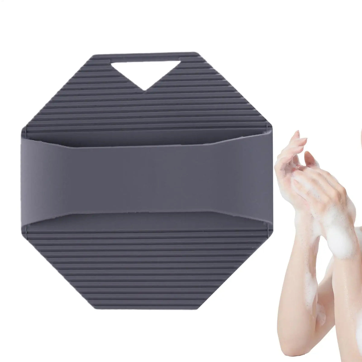Body Scrubber Silicone Exfoliating Brush Cleanser Manual Body Cleansing Scrubber Shower Gentle Massage Bath Brush Cleansing