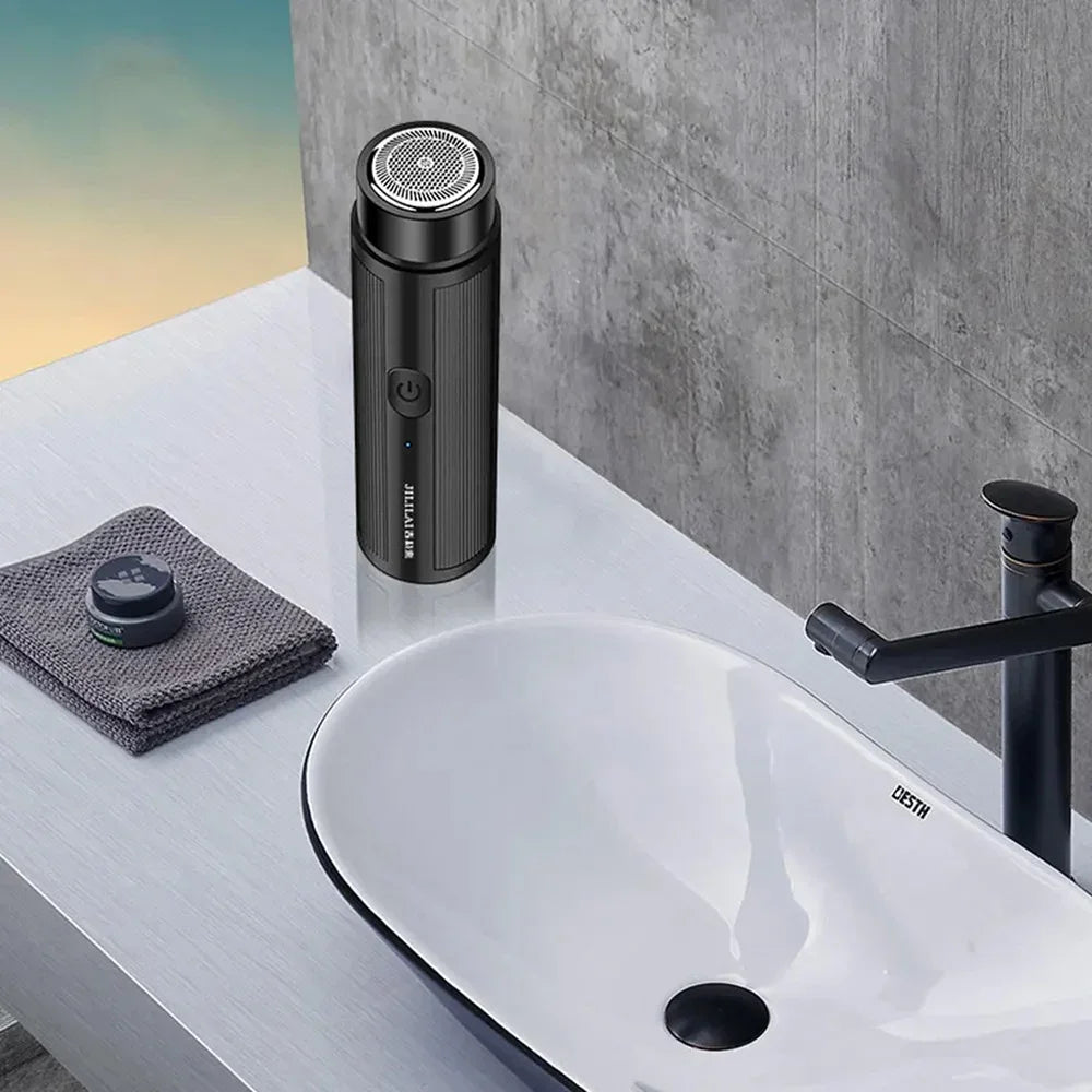 USB Rechargeable Mini-Shave,Pocket Size Portable Electric Shaver Facial Razor Daily Personal Grooming Care Accessory For Men